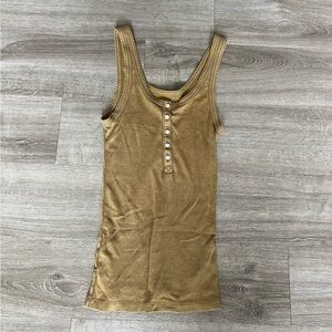 Aerie Button Up Tank Top